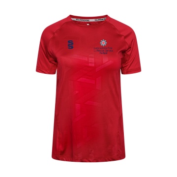 Lancashire Fire & Rescue - IMPACT T-SHIRT-Red - Womens